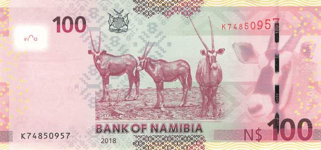 Namibia p14b 100 Dollar 2018